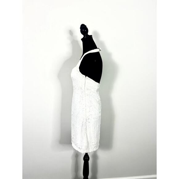 Show Me Your Mumu Samba Mini White Liquid Sequin Dress Medium - Picture 5 of 7
